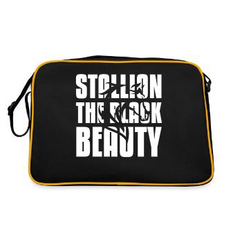 Stalltion The Black Beauty Rider Équitation - Sac Retro - noir/or - Dos