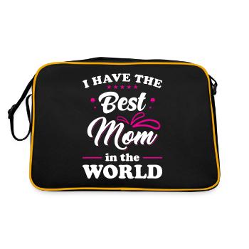 Meilleure maman maman meilleure mère - Sac Retro - noir/or - Dos