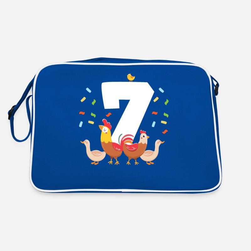 7ème anniversaire de bébé Sac Retro