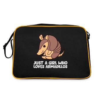 Mignon tatou Seulement une fille qui tatous - Sac Retro - noir/or - Dos