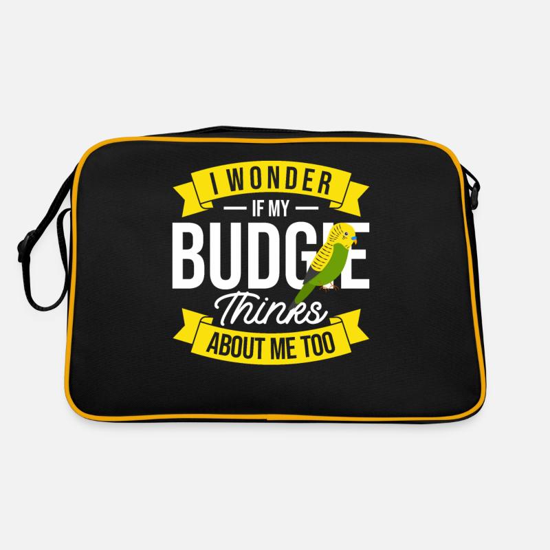 Vogel Sittich Wellensittich Geschenk Retro Tasche
