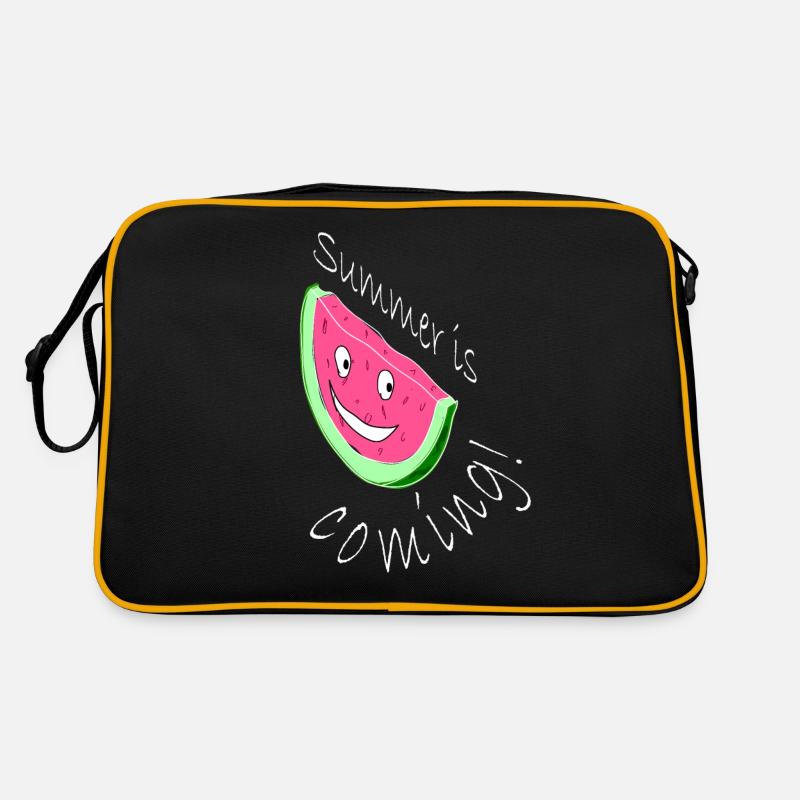 Melone Melonen Wassermelone Retro Tasche