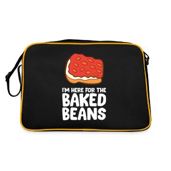 Drôle d’amateur de haricots cuits au four im ici pour le cuit au four - Sac Retro - noir/or - Dos