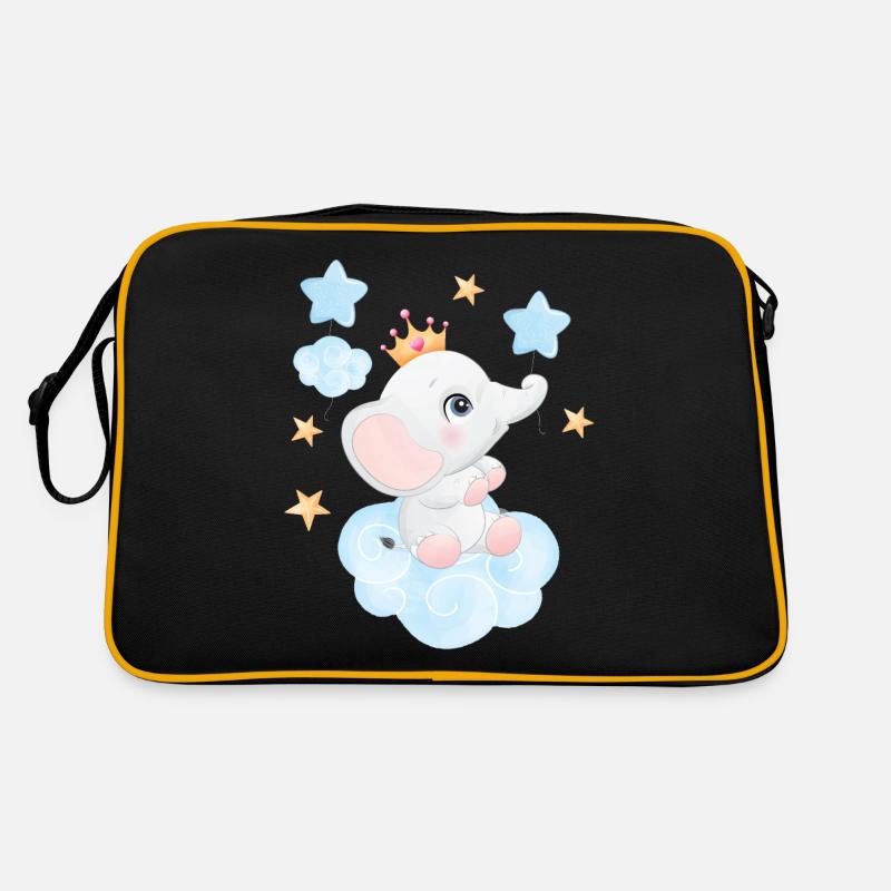 Doux bébé éléphant Sac Retro