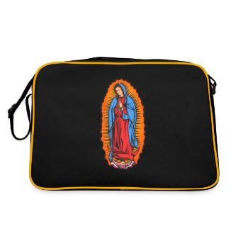 Beautiful virgin Our Lady of Guadalupe - Retro Bag - black/gold - Back
