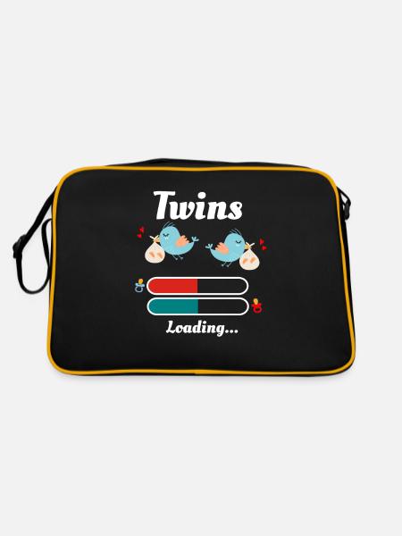 Jumelles - Sac Retro - noir/or - Dos