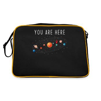 solar system - Retro Bag - black/gold - Back