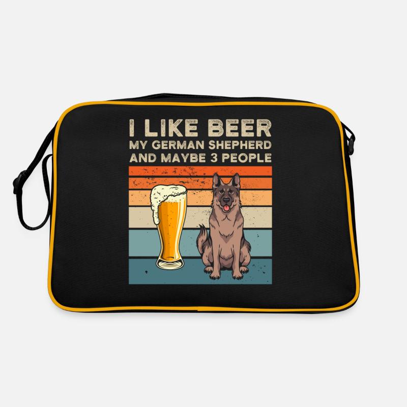 Schäferhund Retro Tasche