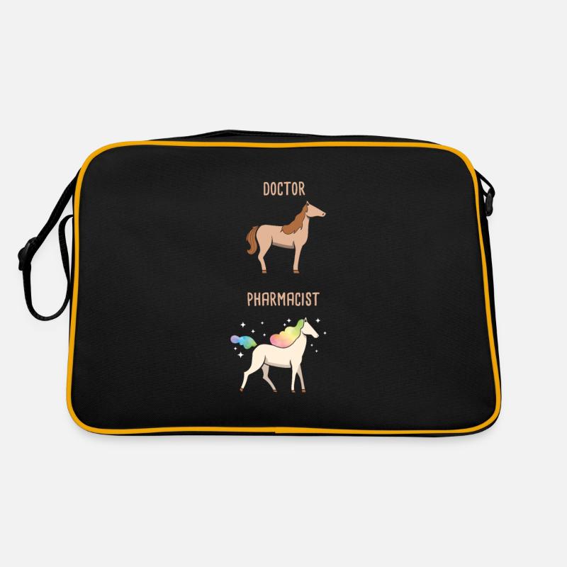 Doctor Vs Pharmacist Unicorn Dancing Retro Tasche