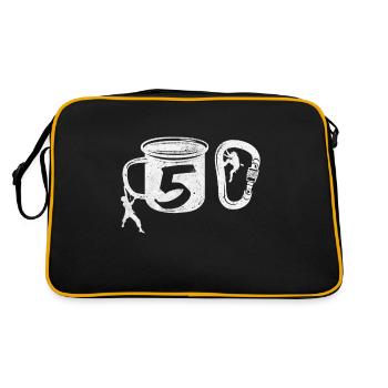 Climbing 50 - Retro Bag - black/gold - Back