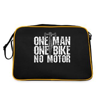 Vélo vélo vélo de course vélo vélo cadeau - Sac Retro - noir/or - Dos