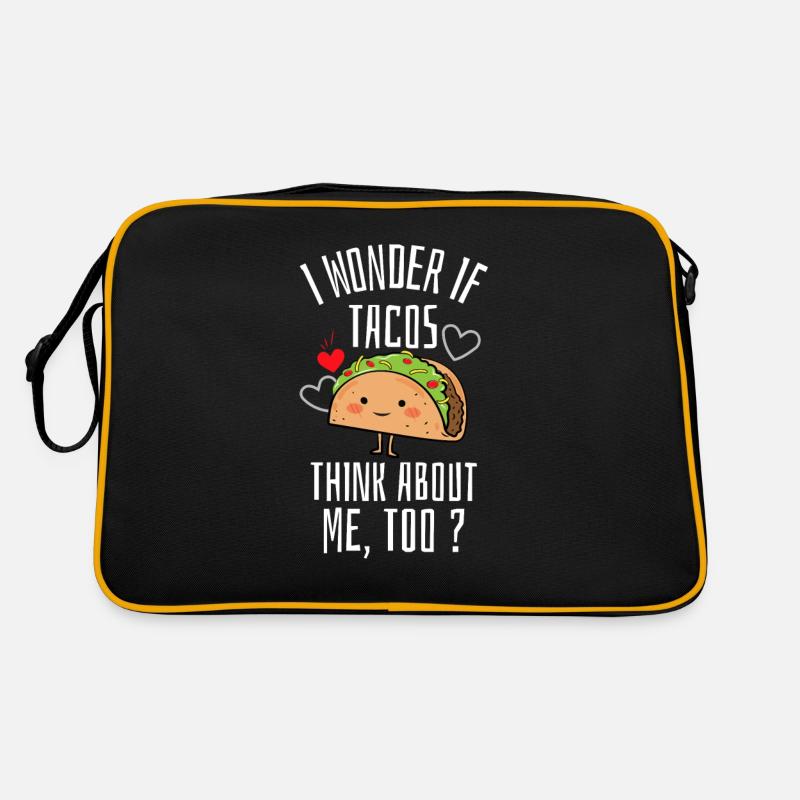 Ich frage mich, ob Tacos über mich zu denken Retro Tasche
