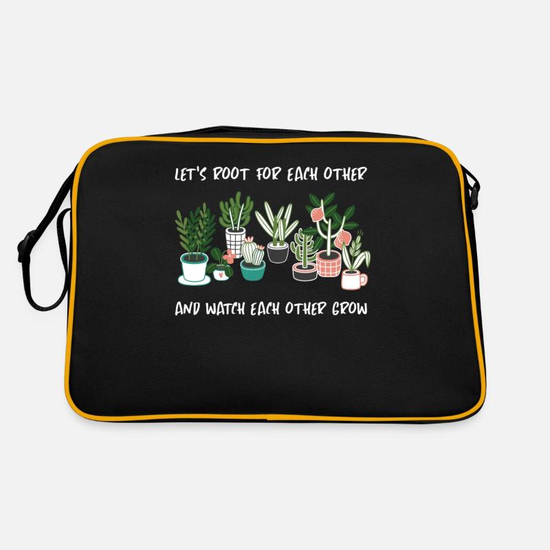 Let’s Root For Each Other Watch Each Other Grow - Sac Retro - noir/or