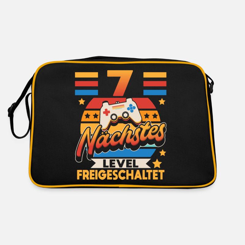 7. Geburtstag Zocker Geschenk Retro Tasche