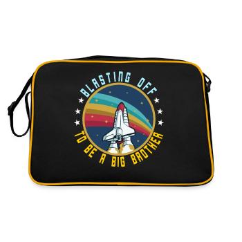 Zum Big Brother Rocket Space Launch befördert - Retro Tasche - Schwarz/Gold - Hinten