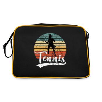 Tennis tennis joueuse de tennis - Sac Retro - noir/or - Dos