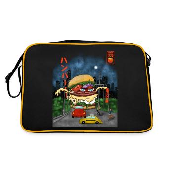 burger - Sac Retro - noir/or - Dos