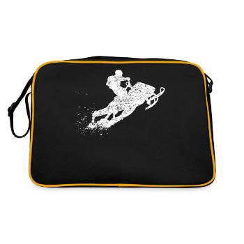 Motoneigiste motoneige cadeau rétro vintage - Sac Retro - noir/or - Dos
