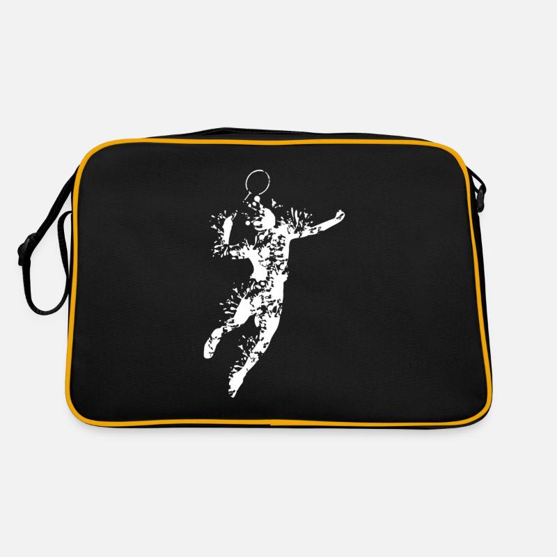 Badminton Design Retro Tasche