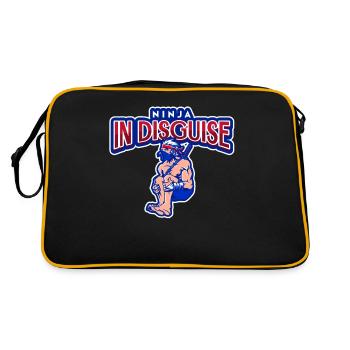 Ninja in disguise - Retro Bag - black/gold - Back