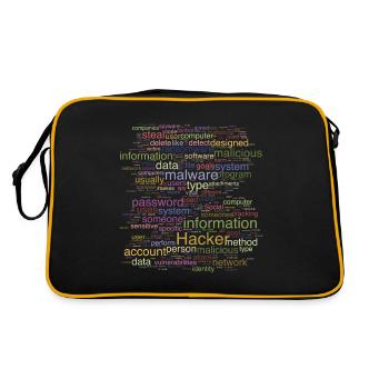 Cybersecurity Computer Programming Digital It - Retro Bag - black/gold - Back