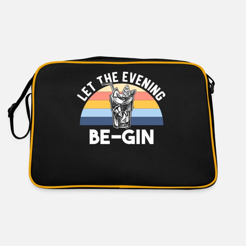 Lass den Abend Gin sein - Gin-Liebhaber & Gin-Fans Retro Tasche