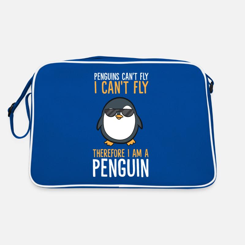 Penguins Can't Fly I Can't Fly Therefore I Am A Retro Bag