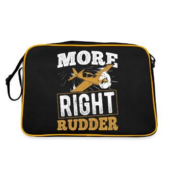 Flying airborne navigation aeronautics air-travel - Retro Bag - black/gold - Back