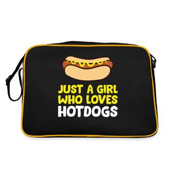 Juste une fille qui aime les hot-dogs - Sac Retro - noir/or - Dos