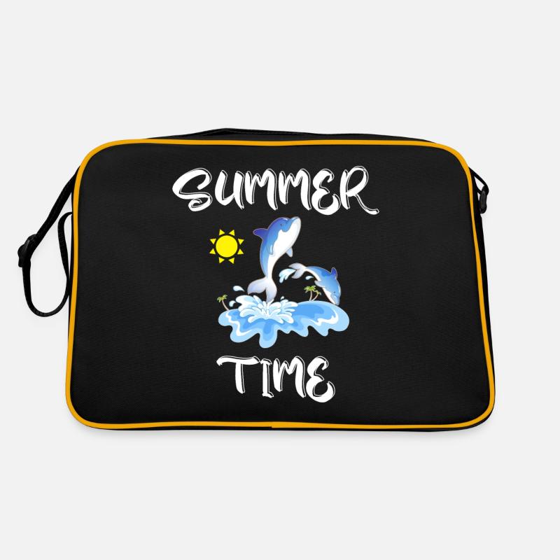 summertime - Retro Bag - black/gold