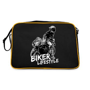 Motorcycle Lifestyle / Motorcycle / Motorcyclebiker - Retro Bag - black/gold - Back