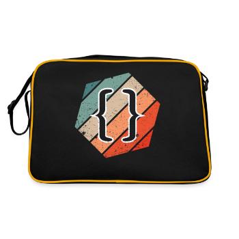 Vintage Web Developer CSS JavaScript and HTML 5 - Retro Bag - black/gold - Back