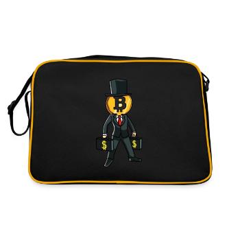 Bitcoin millionnaire miner le Bitcoin Crypto - Sac Retro - noir/or - Dos