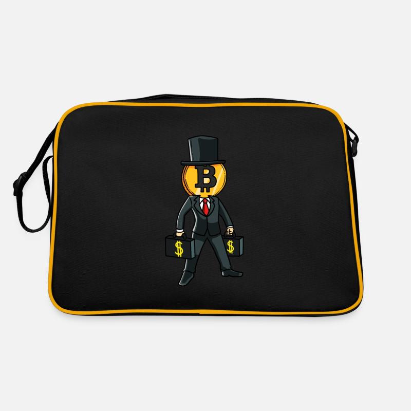 Bitcoin Millionaire Mining the Bitcoin Crypto Retro Bag