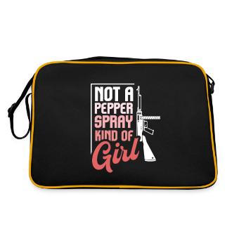 Not A Pepper Spray Kind Of Girl Pro Gun - Sac Retro - noir/or - Dos