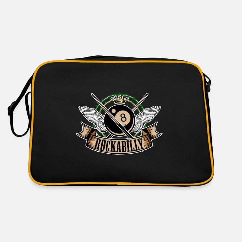 Rock n Roll Pool Billiards 8 Rockabilly Retro Bag