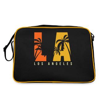 LA Los Angeles - Sac Retro - noir/or - Dos