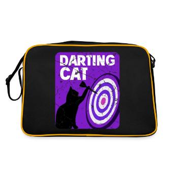 Dartspieler Chat - Sac Retro - noir/or - Dos