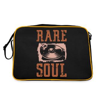 Classique Rare Soul Vintage style DJ Turntable - Sac Retro - noir/or - Dos