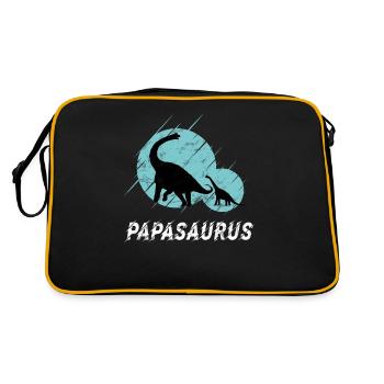Papasaurus Brontosaurus père et fils Dino - Sac Retro - noir/or - Dos