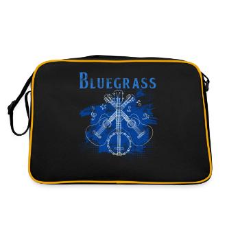 Bluegrass Banjo Guitar - Retro Bag - black/gold - Back