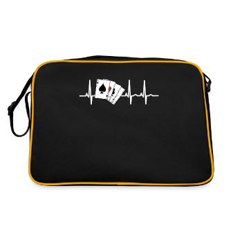 Cartes de Poker ECG - Sac Retro - noir/or - Dos