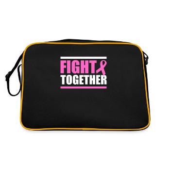 Lutte contre le cancer du sein ensemble - Sac Retro - noir/or - Dos