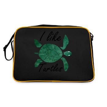 Turtles turtle - Retro Bag - black/gold - Back