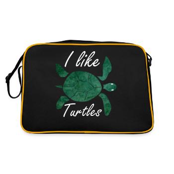 Turtles turtle - Retro Bag - black/gold - Back