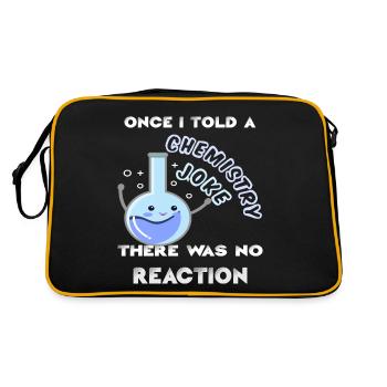 Chemist chemist chemistry lab technician gift idea - Retro Bag - black/gold - Back