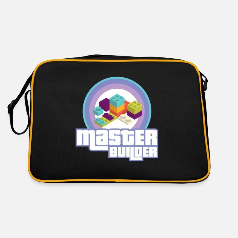 Master Builder Building Blocks Brick Builders Retro Tasche
