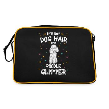 It's Not Dog Hair It's Poodle Glitter - Retro Bag - black/gold - Back