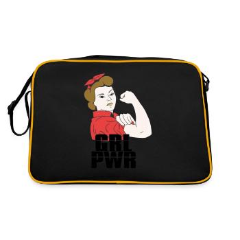 Féministe Féminisme émancipation cadeau - Sac Retro - noir/or - Dos
