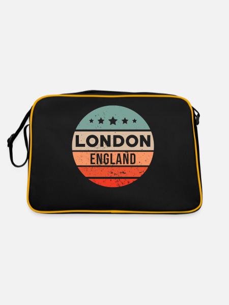 London - Retro Bag - black/gold - Back
